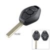 1Pcs Black 3 Buttons Key Case Cover Key Shell For BMW 3 5 7 Series E38 E39 E46 M5 X3 X5 Z3 Z4 318i 525i 525xi Car Accessories