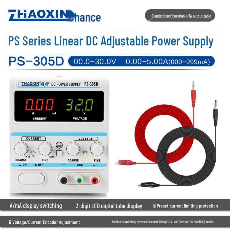 ZHAOXIN PS-305D 30V 5A Adjustable DC Power Supply
