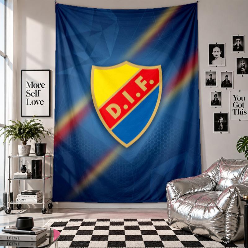 Djurgårdens IF Wall Tapestry Home Decor Wall Hanging Cloth for Bedroom Living Room Background