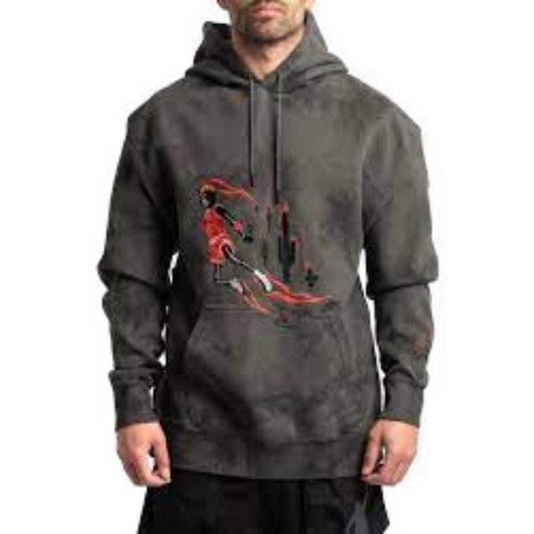 Air Jordan x Cactus Jack by Travis Scott Washed Suede Hoodie 'Iron Grey' Men's CN3422-068