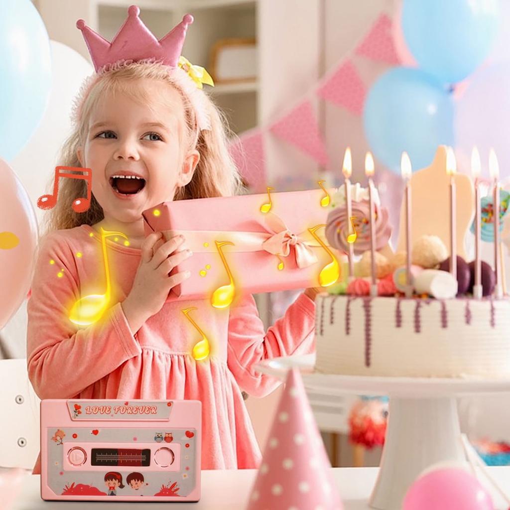 Записываемая кассетная лента, Подарок на День святого Валентина — 60-секундный диктофон, Идеально подходит для годовщин и дней рождения