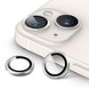 JEDirect Camera Lens Film for iPhone 14 14 Plus Inch 9H Tempered Glass Individual Metal Ring Cover HD Clear 1 Set 6.1 inch/iPhone 6.7 (Starlight)