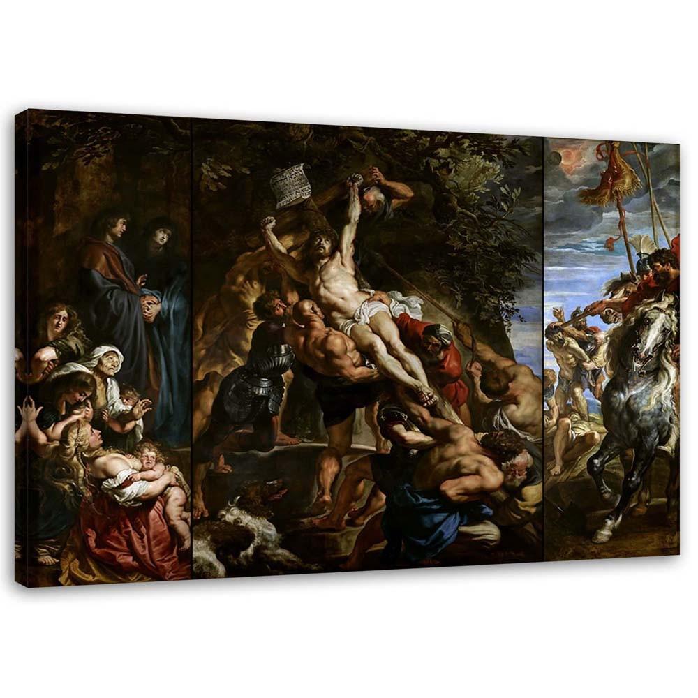 Canvas Print, Raising of the Cross - P. P. Rubens Reproduction