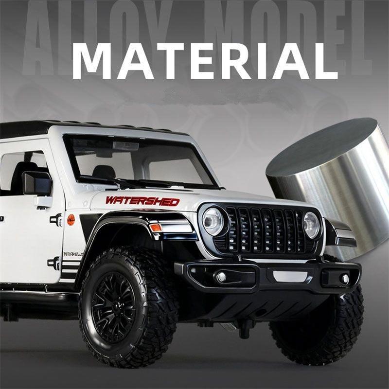 1:24 Джипа Wrangler Rubicon Внедорожник Сплав Модель Автомобиля Литье под Давлением Металл Внедорожные Машины Модель Автомобиля Симуляция Звук Свет Детские Игрушки Подарок