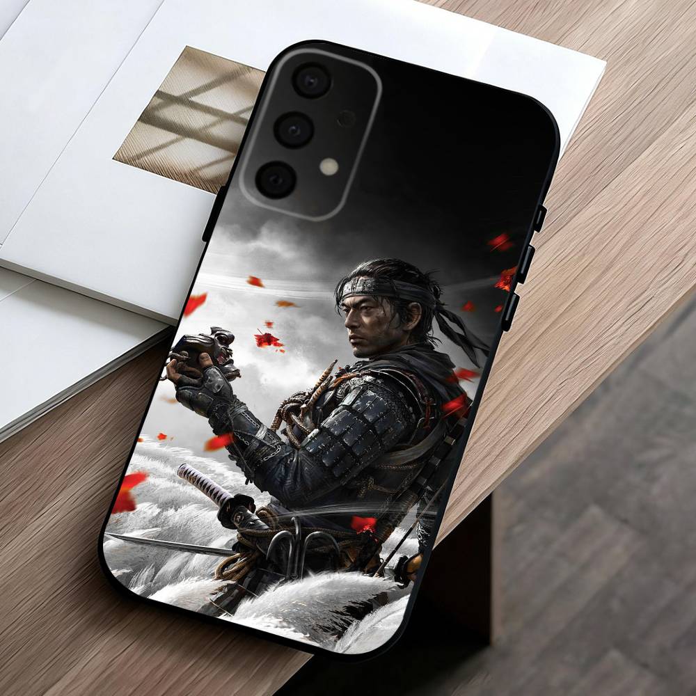 Game G-Ghost Of Y-Yotei Phone Case For Samsung Galaxy A73,A72,A71,A70,A53,A52,A51,Others Soft Black Cover