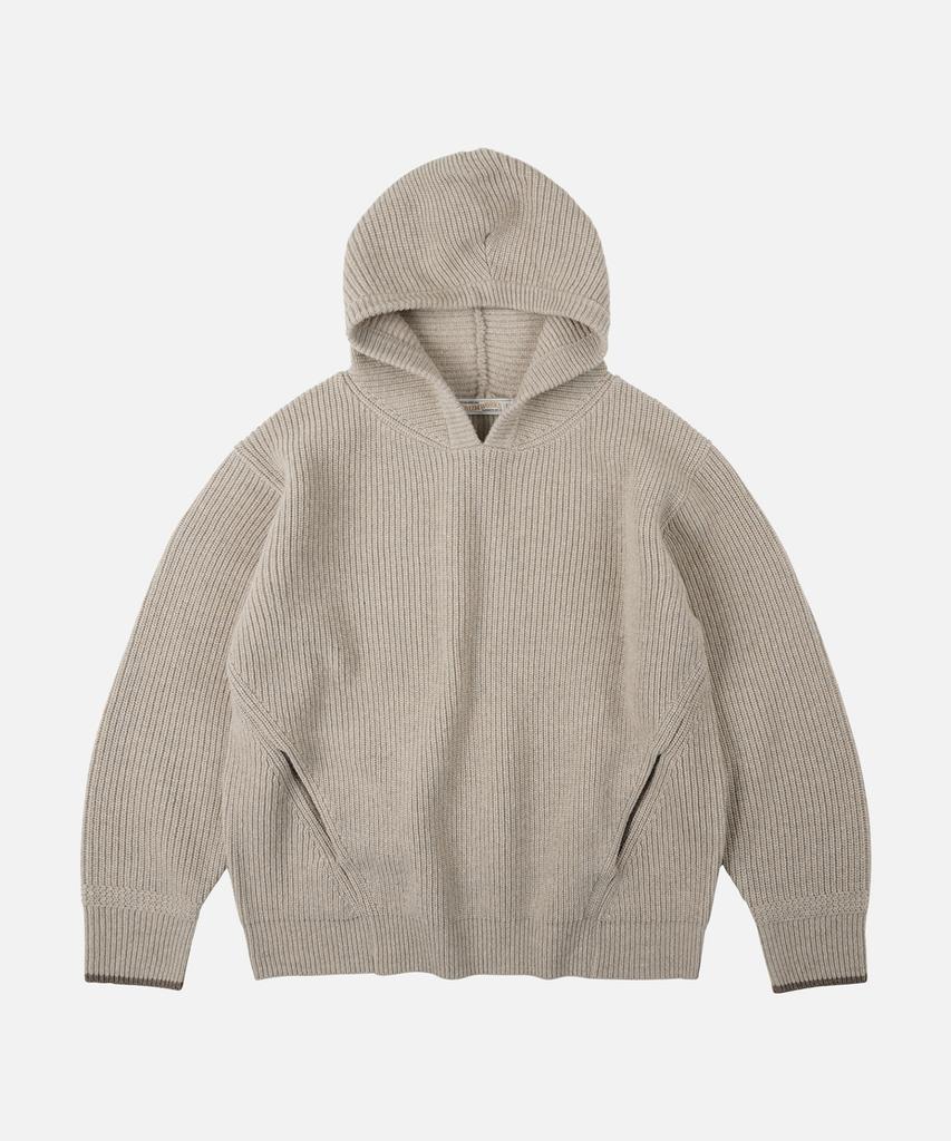 Свитер с капюшоном FRIZMWORKS 'Kangaroo Knit' _ Овсяный