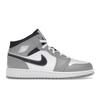Air 1 Mid GS Light Smoke Grey Kids Sneakers White Anthracite 554725-078