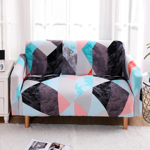 Защитные чехлы для диванов с принтом для гостиной, эластичные эластичные чехлы, секционные угловые чехлы для диванов