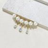 Women Brooch Sparkling Rhinestones Imitation Pearls Decor Suit Lapel Pin Sweaters Collars Hats Bags Coats Scarves Badge