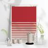 Постер абстрактного искусства Баухаус, картина на холсте с геометрическим прямоугольным градиентом красного цвета в стиле Баухаус, декор для стен детской комнаты в минималистском стиле без рамки