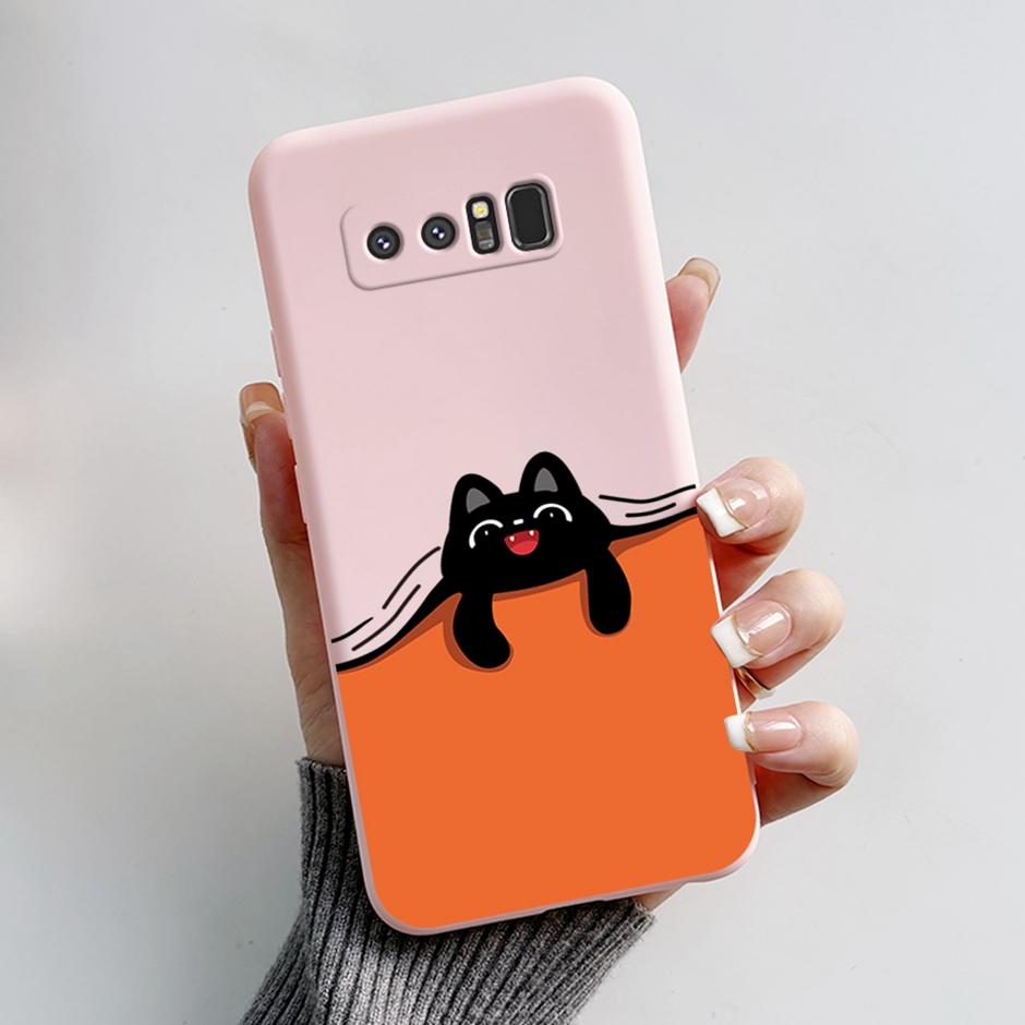Чехлы Для Samsung Galaxy Note8 Защитные Задние Крышки Мягкие Силиконовые Чехлы Для Samsung Note 8 Модные Мультяшные Печатные Чехлы Для Телефона