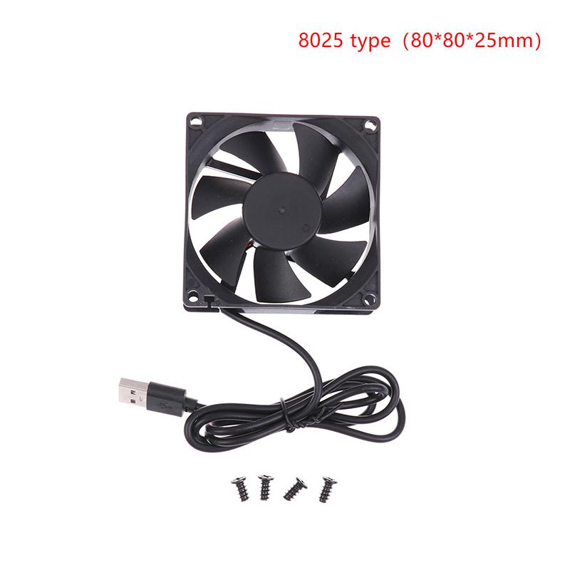 5V Бесщеточный Охлаждающий Вентилятор Usb Вентилятор для Роутера Корпус для Компьютера Охлаждающий Корпус для ТВ-Бокса 50 мм 80 мм 90 мм 120 мм ПК DIY Кулер Настольный Вентилятор