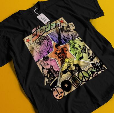 Футболка Jojo's Bizarre Adventure Аниме Манга Графический дизайн Футболка Все размеры