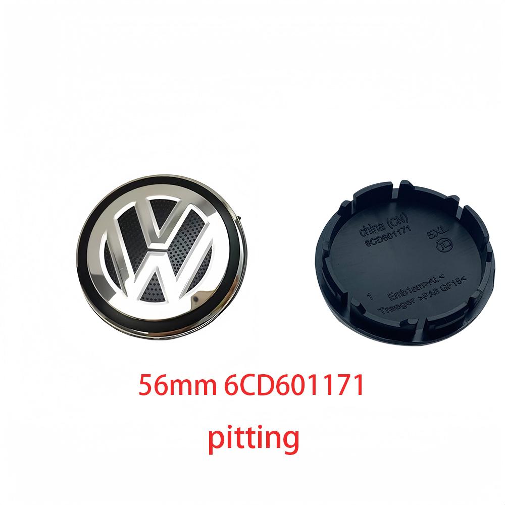 4pcs 55mm 56mm 65mm Car Wheel Center Hub Caps Cover for VW Volkswagen Golf Polo Passat Touran GTI CC B5 B6 Jetta accessories QK1