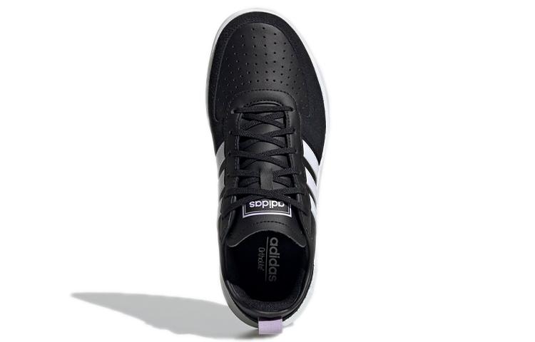adidas Кроссовки 80-х Core Black Cloud White с фиолетовым оттенком Женские FW9178
