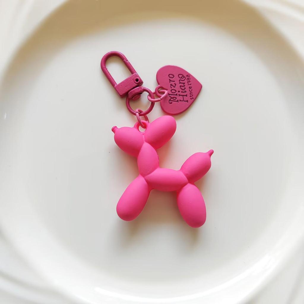 Брелок и подвеска в виде собаки из цветного акрилового воздушного шара для багажа, наушников и чехлов для телефонов