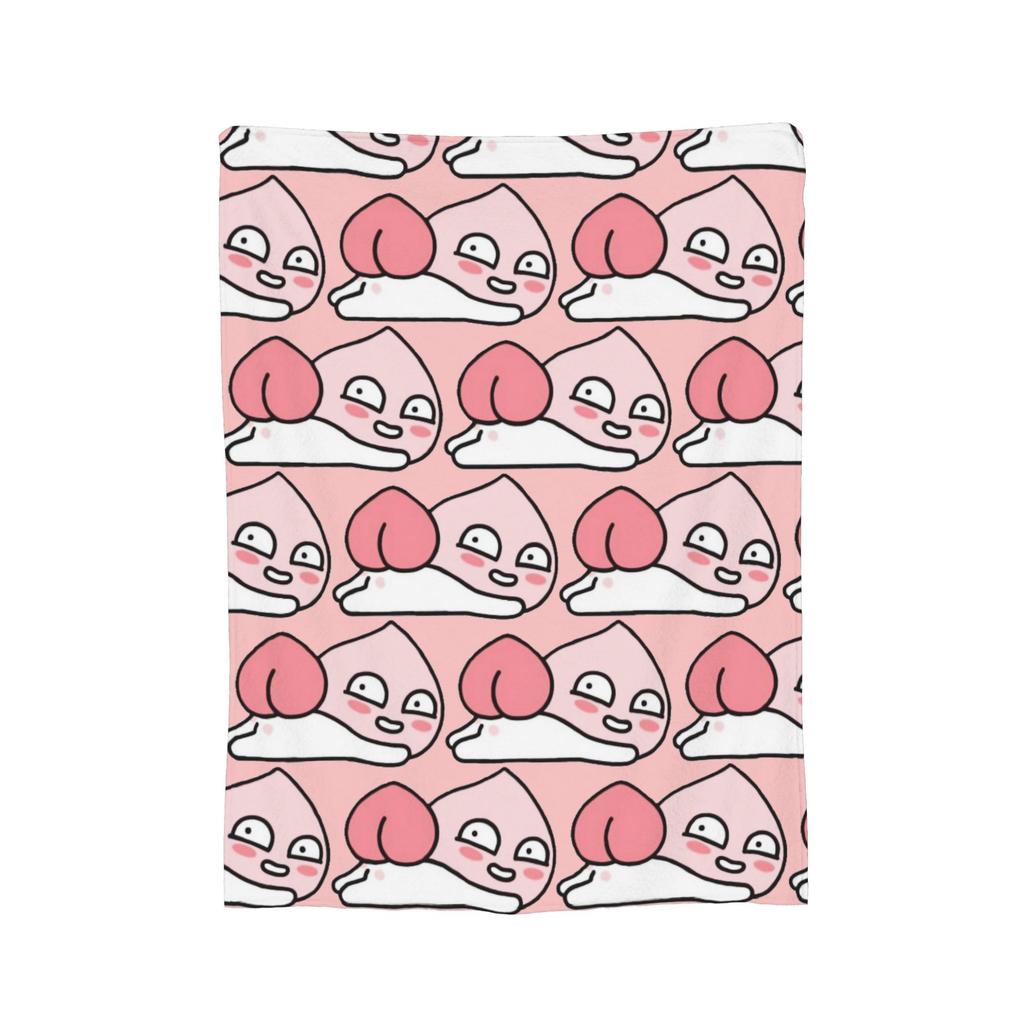 K-Kakaos F-Friends Apeach Heart blankets Fleece All Season Multifunction Warm Throw blanket for Sofa Couch Rug Piece