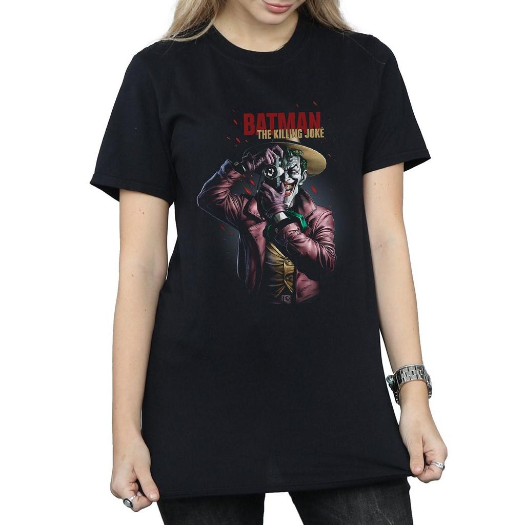 DC Comics Womens/Ladies Batman The Killing Joke Cotton Boyfriend T-Shirt