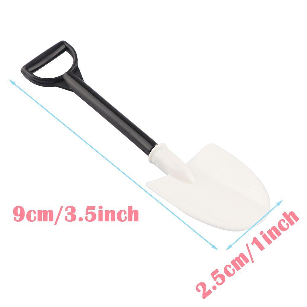 100 Pcs/lot Garden Disposable Party Cutlery Shovel Shape Cake Scoop Dessert Stick Ice Cream Spoon