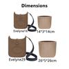 Bag organizer insert for Evelyne 16 29 mini women bag nylon durable bag support bag accessories