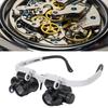 1~10pcs Telescopic Magnifier Glasses Loupes with 2 LED 8X/15X/23X Lens Observation Magnifying Eyewear Jewelers Watchmaker Repair