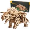 Ugears Triceratops Wooden Puzzle Craft Model No Glue or Tools Required for Adults and Children