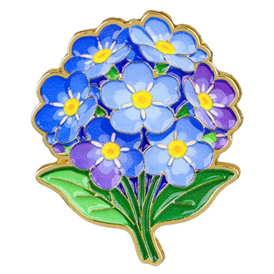 Non-snag Clothing Pin Zinc Alloy Brooch Pin, Colorful Flower Shape Lapel Smooth Polished Edge Edges Enamel Badge for Coats Scarves Canvas Bags