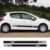 Car Side Line Stickers Tuning Accessories Vinyl Film Decals for Peugeot 206 DIY Auto Sports Decal Graphics Wrap Accessories