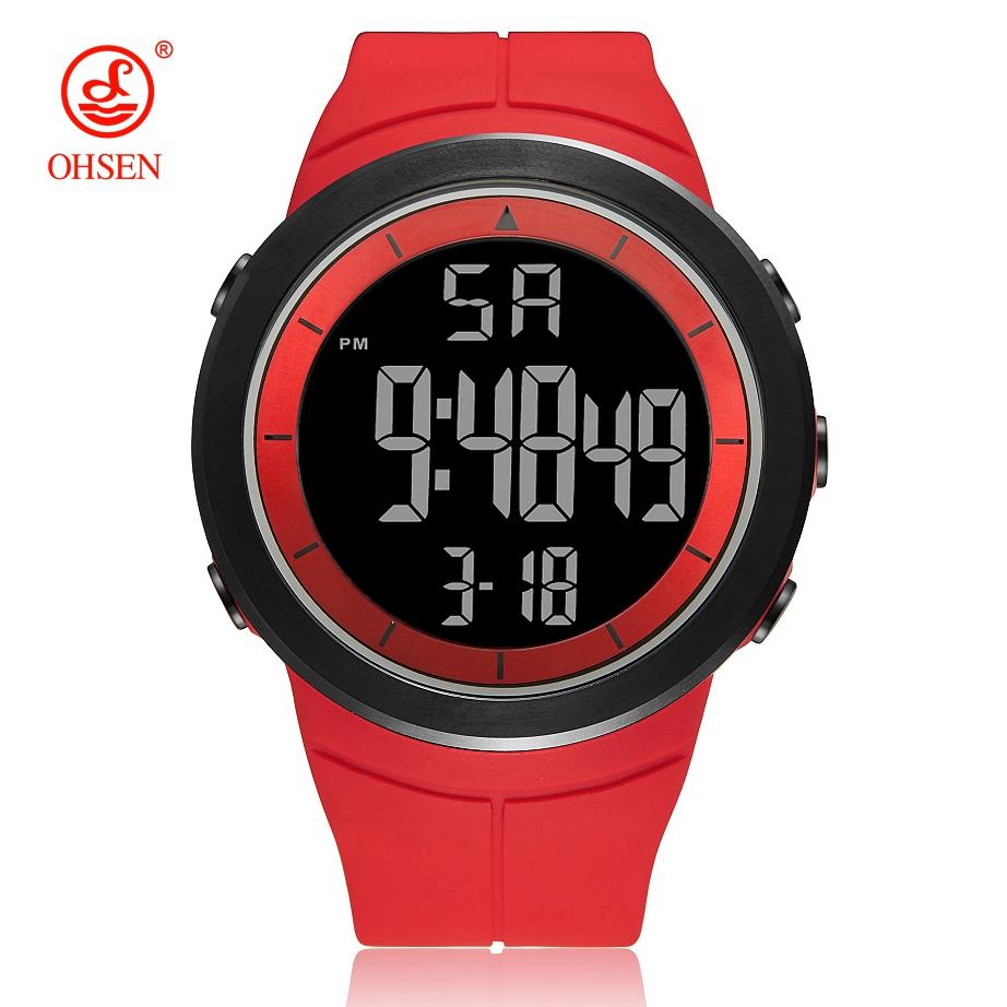 Digital Watches for Men Black 50M Diving Tactical Wristwatch Big Dial Waterproof Electronic Led Military Clocks New