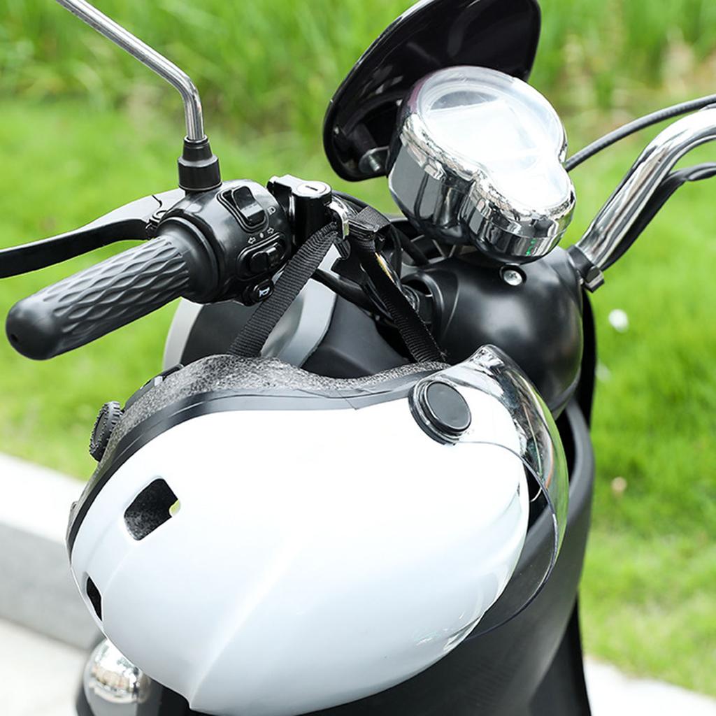 Universal Motorcycle Helmet Lock Anti Theft Helmet Security Lock Metal 22mm 26mm Black with 2 Keys Set