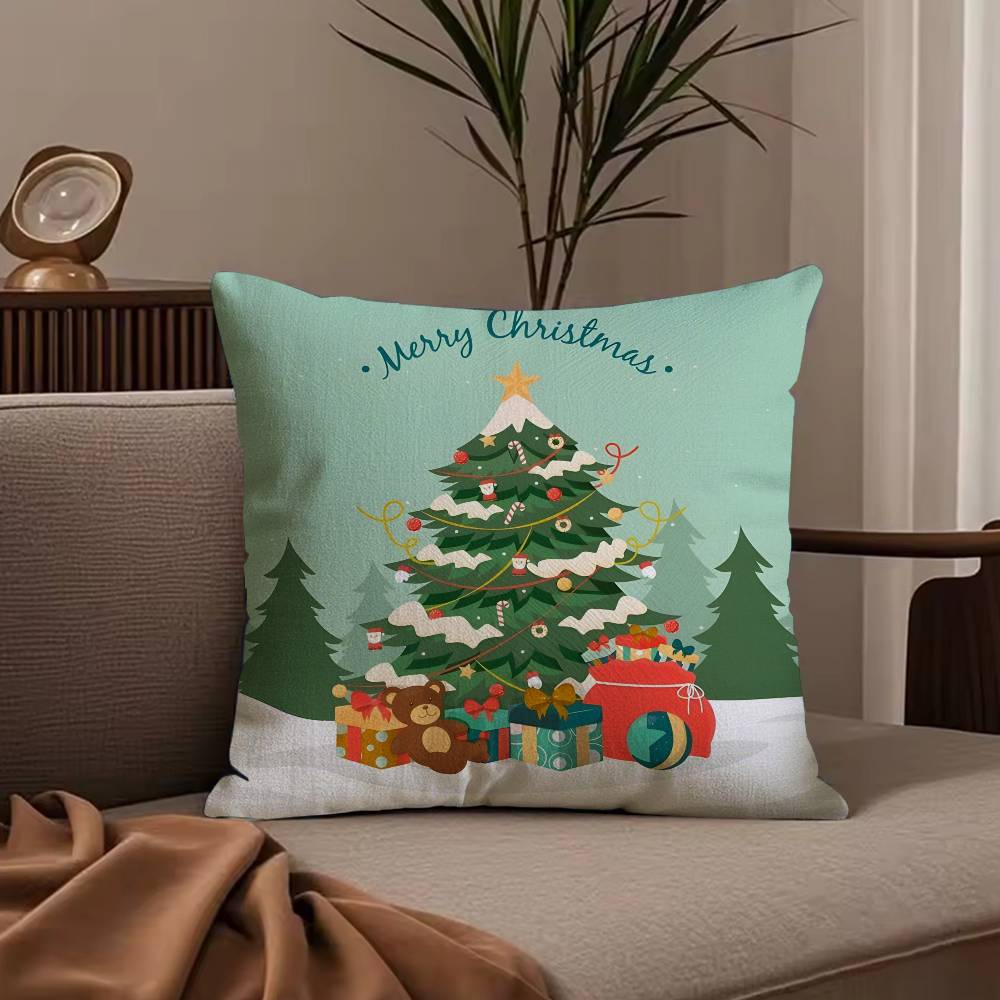 C-Christmas tree Pillow Case null