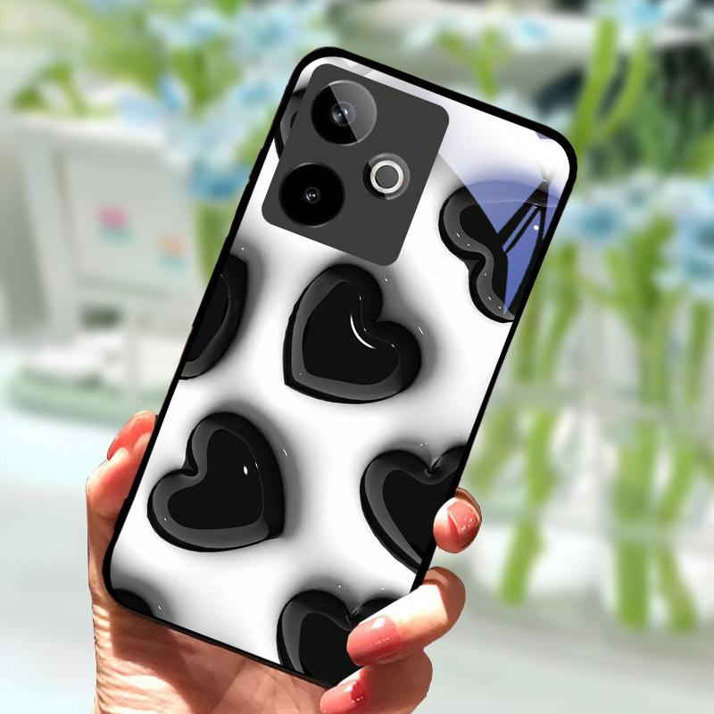Чехол для Realme GT7 5G Новый модный чехол-бампер из закаленного стекла Жесткий ПК чехол для телефона для Realme GT 7 Fundas Ударопрочный корпус