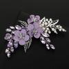 Crystal Flower Hairpiece With Rhinestone Design Wedding Bridal Jewelry Accessories For Woman