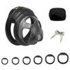 Male Soft Spiked Chastity Cage with 4 Size Silicone Rings Penis Restraint Lock Sissy Cock Cage Urethral Chastity Adult Sex Toys