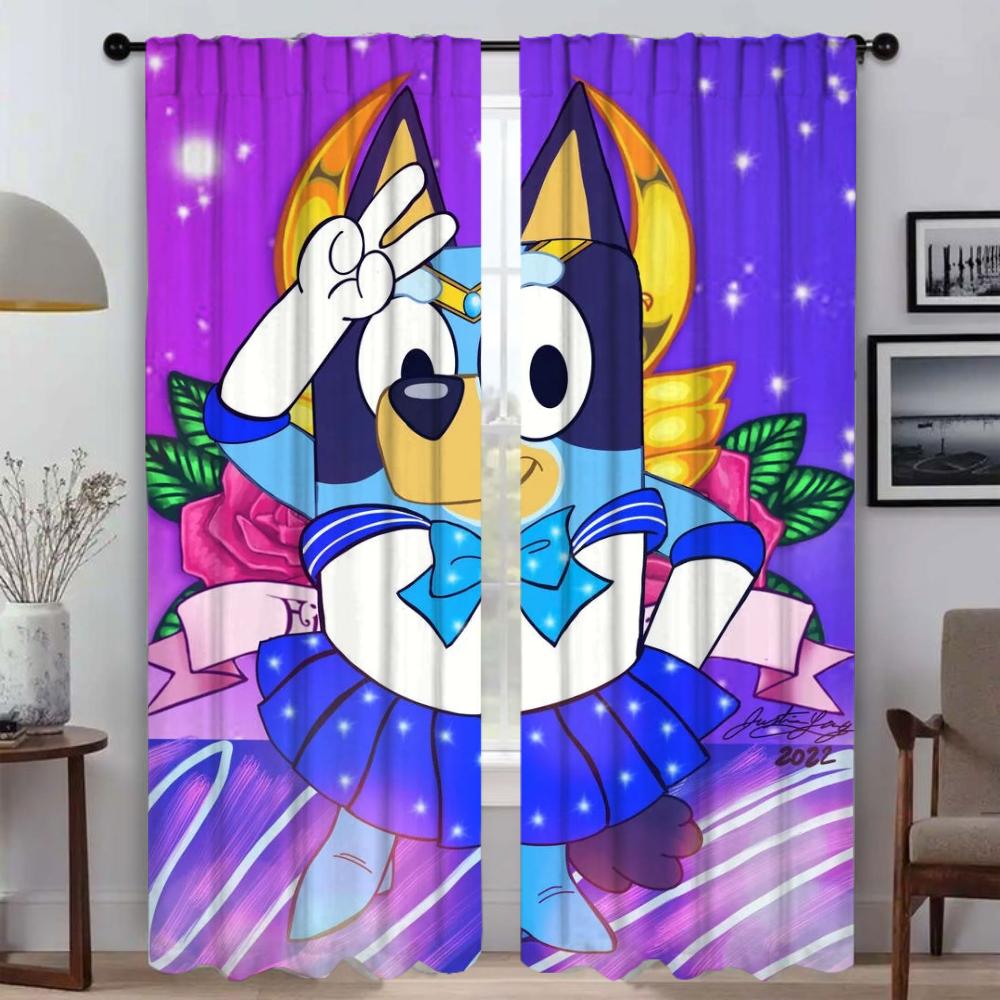 Оконная штора для комнаты 2 панели B-BlueyS Тюль для спальни Жалюзи Домашний интерьер Шторы Украшения на Хэллоуин Шторы Раздел