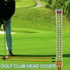 Чехол для клюшки для гольфа, устойчивый к царапинам, износостойкий дизайн с вышивкой, защитный чехол для клюшки для гольфа, аксессуары для оборудования
