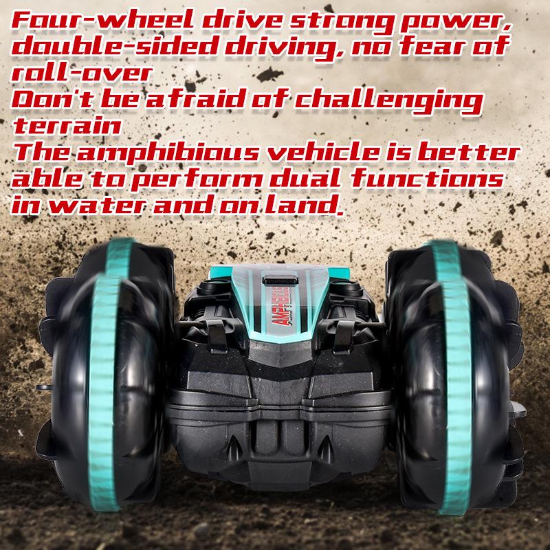 Gesture-Controlled Amphibious Waterproof Stunt Remote Car