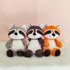 Plush Fox Raccoon Toy Animal Stuffed Doll Cartoon Bedroom Decoration Gift Kids