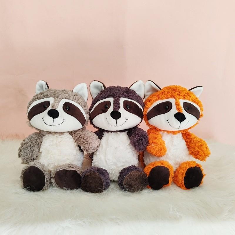 Plush Fox Raccoon Toy Animal Stuffed Doll Cartoon Bedroom Decoration Gift Kids