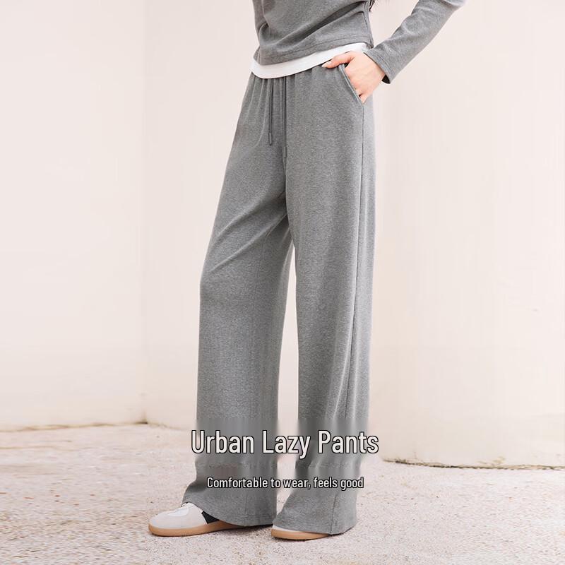 Xiangying Women's High-Waisted Casual Wide-Leg Pants
