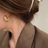 Minimalist Oval Ear Cuffs & Hoop Earrings: 2023 Trendy Niche Women's Jewelry