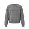 Madwitch American Retro Style Long-Sleeved Knitwear with Round Neck Design for Men and Women, Loose Casual Off-Shoulder Tops