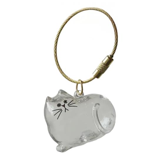 Бутылочка для хранения кошачьей шерсти Портативный сувенир в память о питомце Брелок-подвеска Память о питомце