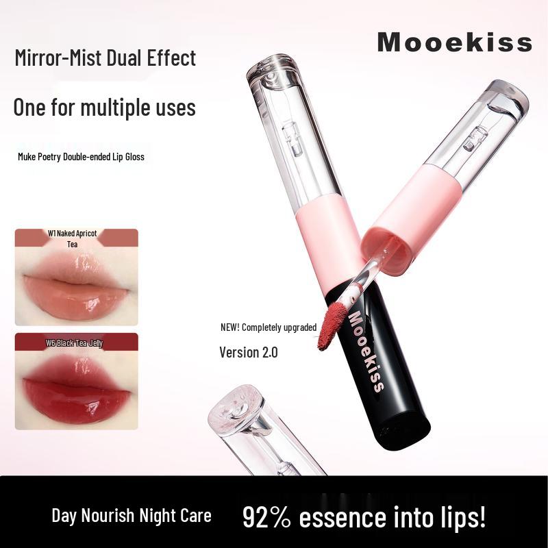 Mooekiss Двусторонний тинт для губ и блеск