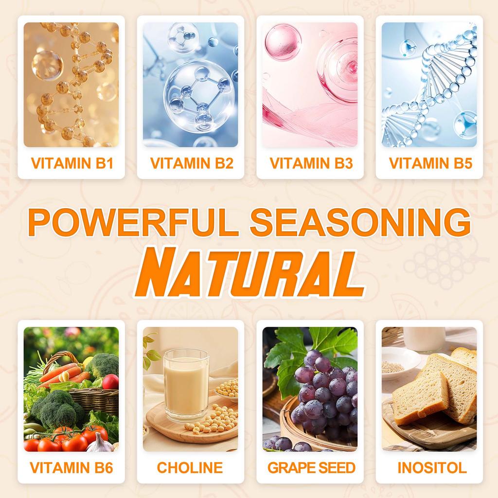 High Potency Vitamin B Complex, 120 Capsules - With Vitamin C - Natural Energy Complex