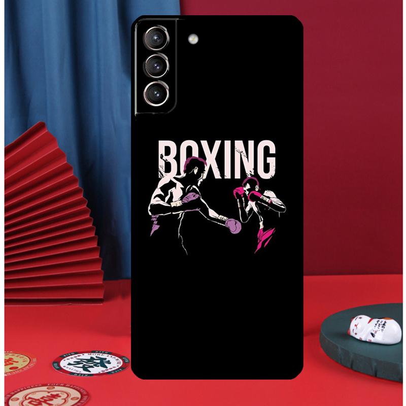 Strong Boxing Gloves Phone Case For Samsung Galaxy S24 Ultra S9 S10 S20 FE S21 S22 S23 Plus S25 Ultra Back Cover