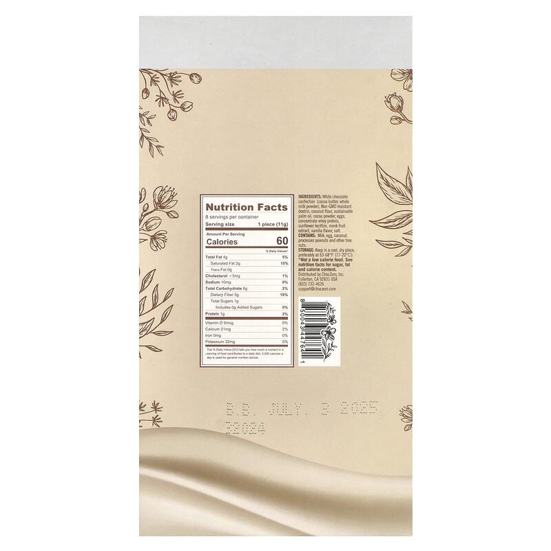 Keto Bark, White Chocolate, Cookies & Cream, 8 Mini Bars, 3.2 oz (90 g)