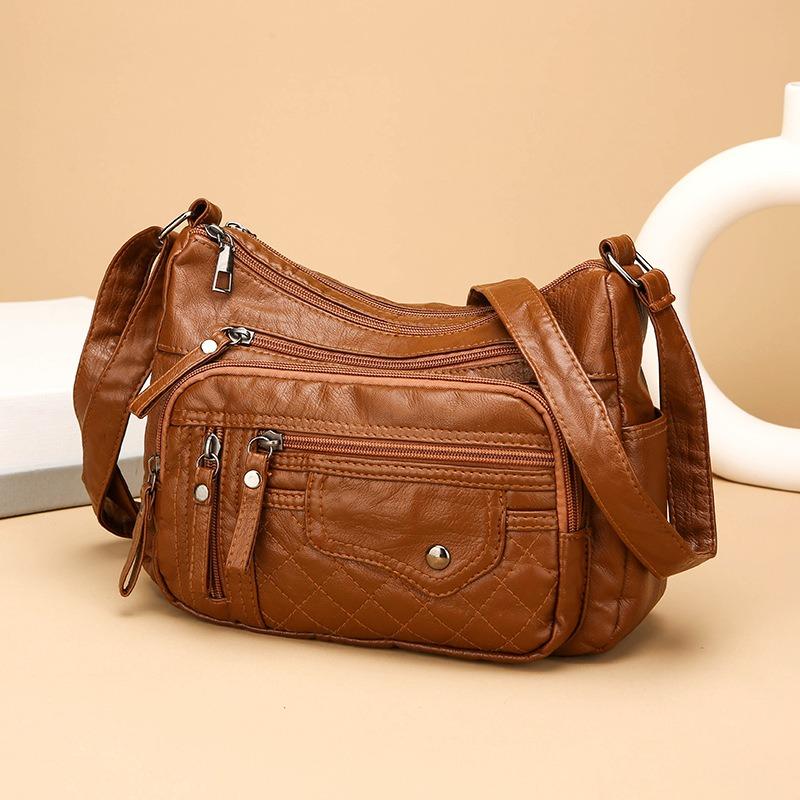 Women Bag New Fashion Large Capacity Shoulder Bag Euro-American Versatile Crossbody Bag Multi-Pocket Mom Bag