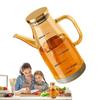 Leakproof Cooking Oil Bottle Rubber Base Soy Sauce Pot Multipurpose Glass Oil Cruet Container  Home