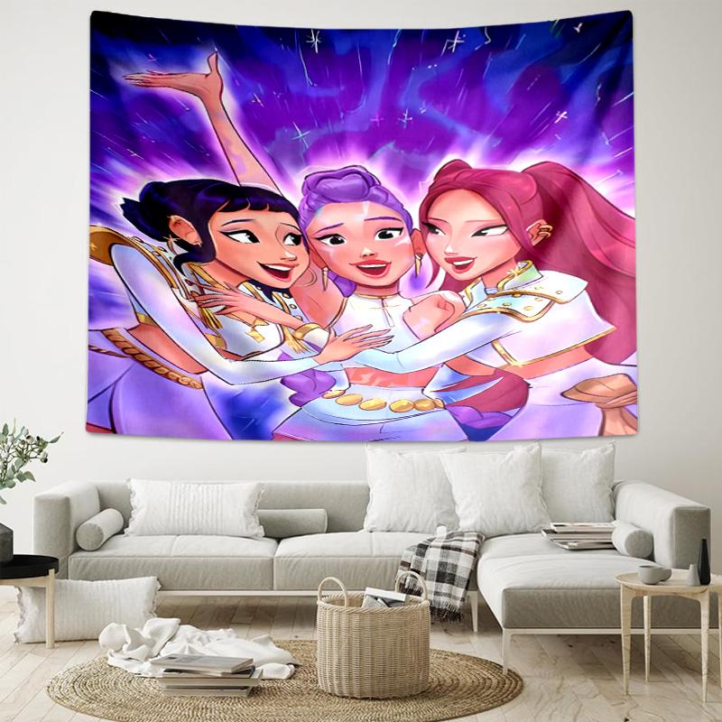 1pc Kpop Hunter5 Tapestry, Living Room, Bedroom, Office, Party Decor, Ideal Festive Gift